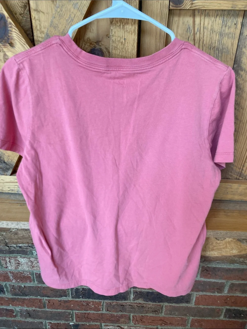 Converse Kids Pink Tee with White Logo size large